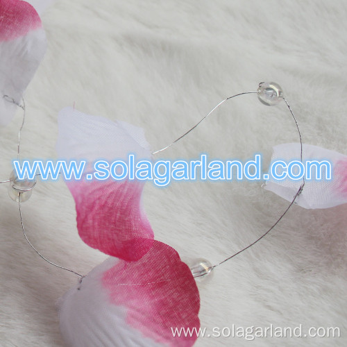 Colorful Fabric Flower Petal String Chain Garland